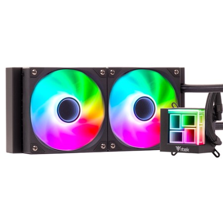 ITEK DISSIPATORE A LIQUIDO HYDRO CUBE 240B - 240MM SKT UNIVERSALE PWM FAN ARGB