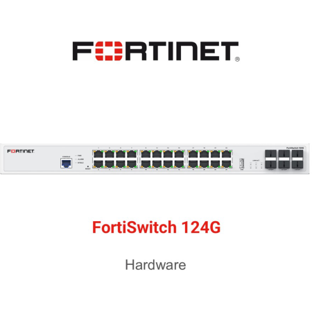 FORTISWITCH-124G L2 FORTIGATE SWITCH CON 24 P. MULTIGIGABIT 2.5G/1G/100M E 6 PORTE SFP+/SFP 10G/1G