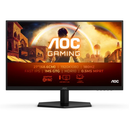 AOC MONITOR GAMING 27 LED IPS FHD 1MS 300 CDM 180Hz, DP/HDMI