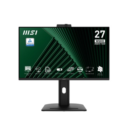 MSI MONITOR 27 LED IPS 16:9 QHD 1MS 250 CDM, PIVOT, USB-C DOCK, WEBCAM, DP/HDMI, MULTIMEDIALE, TYPE-C 98W, VESA, EPEAT
