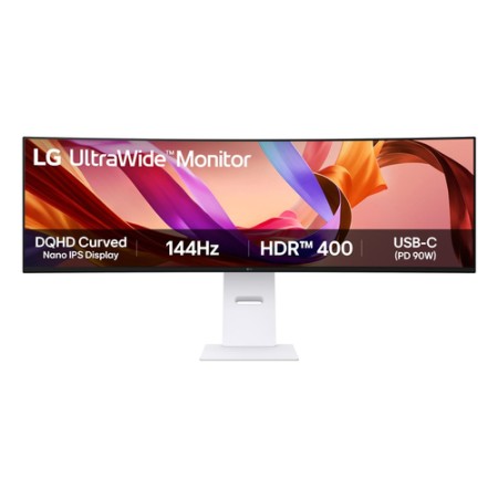 LG MONITOR CURVO 49 LED NANO IPS 32:9 DUAL QHD 5MS 400 CDM, DP/HDMI, MULTIMEDIALE, BIANCO