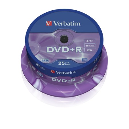 VERBATIM 25 DVD+R 4,7GB AZO 16X CAKE