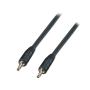 LINDY CAVO AUDIO JACK 3.5MM, M/M, 2MT, NERO