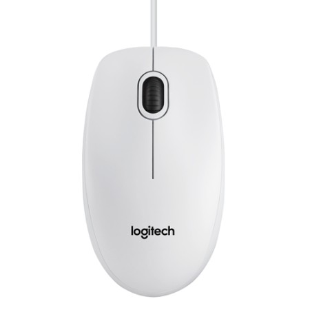 LOGITECH MOUSE OTTICO USB B100 BIANCO RETAIL, 800 DPI