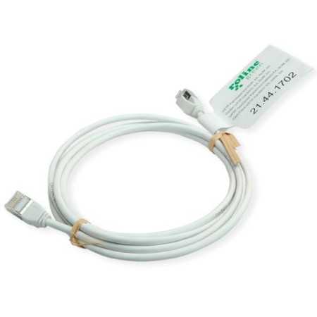 ROLINE GREEN CAVO DI RETE U/FTP DATACENTER PATCHCORD CAT.6A/CLASS EA, LSOH/TPE, SLIM, GRIGIO, 0.3M