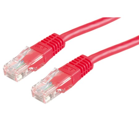 VALUE CAVO UTP PATCHCORD CAT.6/CLASS E, ROSSO, 10M