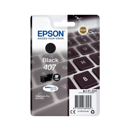 EPSON CART. INK NERO PER WF-4545, 407 L