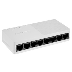 HIKVISION SWITCH 8 PORTE GIGABIT PLASTICO, L2, UNMANAGED, RJ45 PORTS, DESKTOP PLASTIC SWITCH