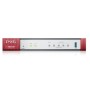 ZYXEL FIREWALL 1P GBE POE 30W 4P GBE 2 GBPS FIREWALL THROUGHPUT. WAN-VPN 20 IPSEC, 15 SSL