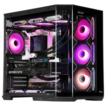 ITEK CASE DARK CAVE AKU - GAMING  TOWER, ATX, 4X12CM ARGB FAN, USB3, TYPE-C, TEMP GLASS SIDE   FRON