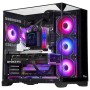 ITEK CASE DARK CAVE PANO - GAMING  TOWER, ATX, 4X12CM ARGB FAN, 2XUSB3, TYPE-C, TEMP GLASS TOP,  SID