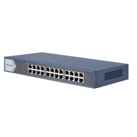 HIKVISION SWITCH 24 PORT GIGABIT UNMANAGED SWITCH 24  GIGABIT RJ45 PORTS, 19-INCH RACK-MOUNTABLE STE