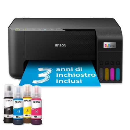 EPSON MULTIFUNZIONE INK A4 COLORE, ECOTANK ET-2860, 33PPM, USB/WIFI, 3 IN 1