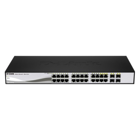 D-LINK SWITCH 28 PORTE GIGABIT DI CUI 24 POE + 4 PORTE SFP SMART MANAGED