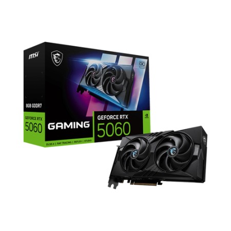 MSI VGA GEFORCE RTX 5060, RTX 5060 8G GAMING OC, 8GB GDDR7, HDMI/DP*3, ATX, DUAL FAN, OC