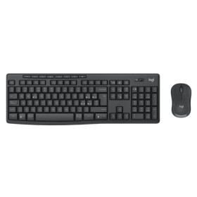 LOGITECH BUNDLE TASTIERA WIRELESS+MOUSE DESKTOP MK370 SILENT COMBO, USB, LAYOUT ITA, COLORE NERO