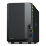 SYNOLOGY NAS TOWER 2BAY 2.5"/3.5" HDD SATA CPU Realtek RTD1619B + 2Gb Ram DDR4 + 1x Gigabit + x3 USB