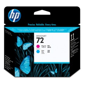 HP TESTINA MAGENTA E CIANO N 72 PER DESIGNJET T1100