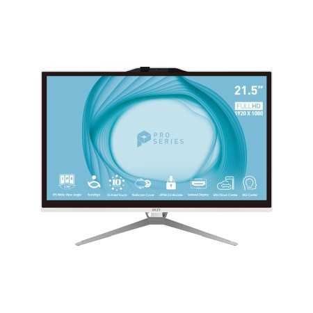 MSI PC AIO 21,5" WHITE TOUCH i3-13100 8GB 512GB SSD WIN 11 PRO