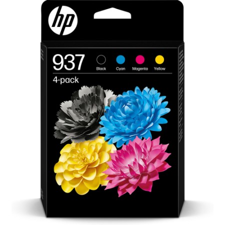 HP CART INK MULTICOLOR CMYK 937 NERO,CIANO,MAGENTA,GIALLO