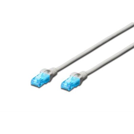 DIGITUS CAVO DI RETE UTP, CAT 5E, NON SCHERMATO, 1MT, GRIGIO
