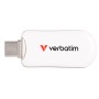 VERBATIM PEN DISK PLECTRA USB-C 3.2 GEN 1 FLASH DRIVE WHITE 64GB