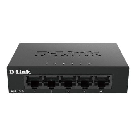 D-LINK SWITCH 5 PORTE GIGABIT UNMANAGED ETHERNET METAL HOUSING