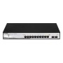 D-LINK SWITCH 10 PORTE DI CUI 8 PORTE GIGABIT POE + 2 PORTE SFP SMART+