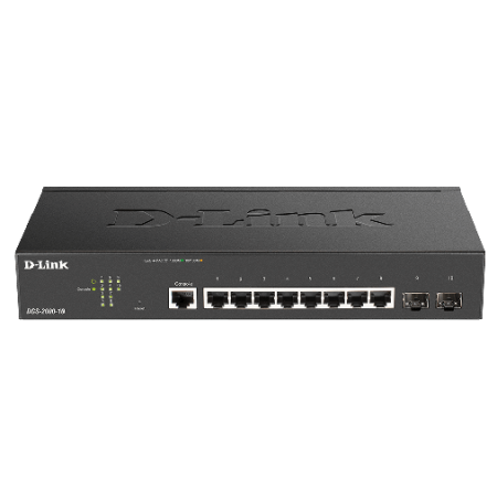 D-LINK SWITCH 8 PORTE GIGABIT MANAGED INCL. 2 X SFP