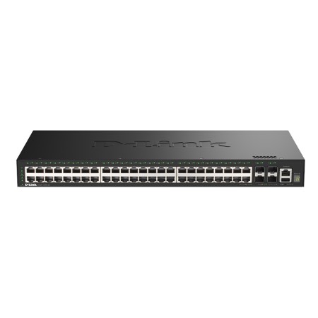 D-LINK SWITCH 52-PORT GIGABIT STACKABLE SMART MANAGED SWITCH WITH 4 X 10G SFP+ PORTS