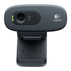 LOGITECH WEBCAM HD C270 USB 1MPX 1280X720  FLUID CRYSTAL MICROFONO INCORPORATO CLIP FISSAGGIO RILEVA