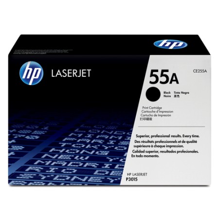 HP TONER NERO 55A PER LASERJET P3015, 6000 PAG