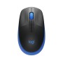 LOGITECH MOUSE WIRELESS M190 FULL-SIZE, OTTICO, USB, BLU