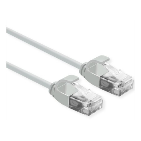 ROLINE CAVO DI RETE UTP DATA CENTER PATCHCORD CAT.6A/CLASSE EA, LSOH, SLIM, GRIGIO, 0.5M