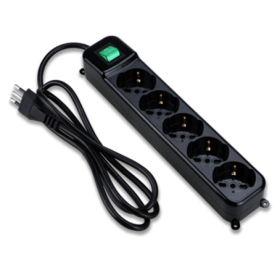 TECNOWARE MULTIPRESA FILTRATA, INTERRUTTORE LUMINOSO, CHILD PROTECTION, SPINA INGRESSO ITALIA, 5 USCITE FILTRATE INCLINATE TIPO