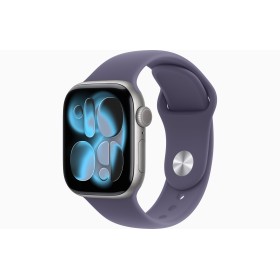 APPLE WATCH SERIES 11GPS + CELLULAR 46MM SILVER ALUMINIUM CASE WITH PURPLE FOG SPORT BAND - M/L