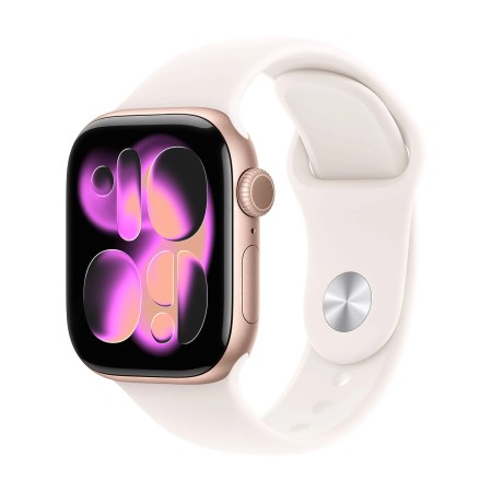 APPLE WATCH SERIES 11GPS + CELLULAR 42MM ROSE GOLD ALUMINIUM CASE WITH LIGHT BLUSH SPORT BAND - S/M