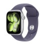 APPLE WATCH SERIES 11GPS + CELLULAR 42MM SILVER ALUMINIUM CASE WITH PURPLE FOG SPORT BAND - S/M