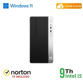 RINOVO PC HP  REFURBISHED 400 G5 TOWER i5-9X00 DDR4 8GB SSD 256GB W11 CLOUD 20GB GRADE A 1T WARRANTY