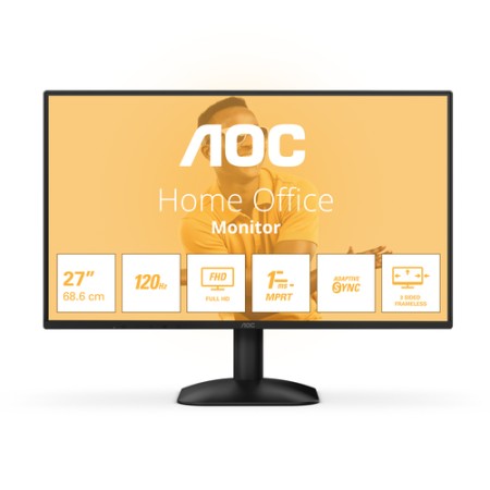AOC MONITOR 27 LED VA 16:9 FHD 4MS 300 CDM 120hz, VGA/HDMI