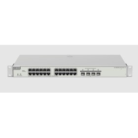 REYEE SWITCH POE 24 PORTE GIGABIT, LAYER 2+, CLOUD MANAGED, 4 PORTE UPLINK 10G SFP+, POE BUDGET 370W