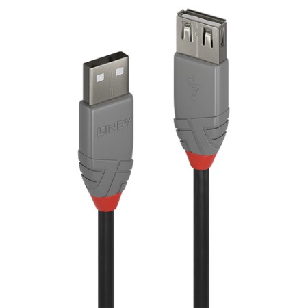 LINDY CAVO PROLUNGA 3M USB 2.0 KABEL AM / AF  ANTHRA