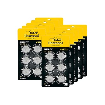 INTENSO BATTERIE CR 2032 PACK 60 PZ (10 x 6pz), SHIPPING FRIENDLY PACKAGING