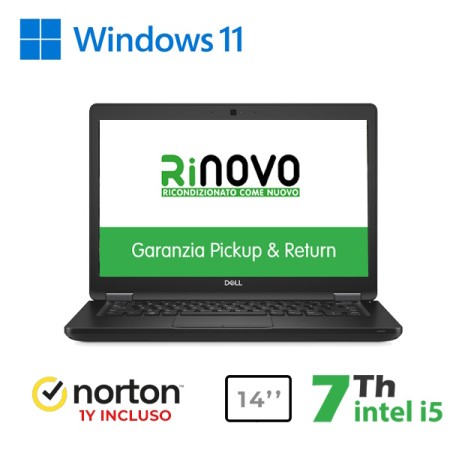 RINOVO DELL NB REFURBISHED LATITUDE E5490 I5-7X00U DDR4 16GB SSD 256GB W11P + NORTON