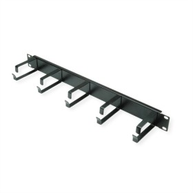 VALUE 19" 1UH GESTIONE CAVI, G - TYPE, 5 GANCI, NERO