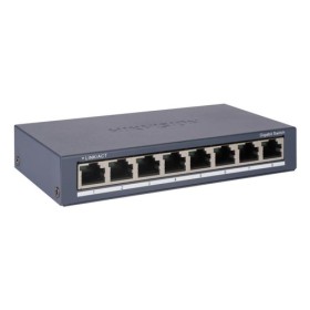 HIKVISION SWITCH 8 PORTE GIGABIT RJ45 PORTS, DESKTOP STEEL CASE UNMANAGED SWITCH