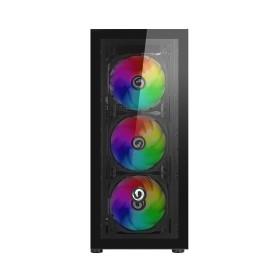 NUWO CASE ATX RODAN R601 0.5MM SPCC USB3.0/2.0 4 FAN 12CM ARGB FRONT GLASS SIDE GLASS NERO