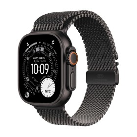 APPLE WATCH ULTRA 3GPS + CELLULAR49MMBLACK TITANIUM CASE WITH BLACK TITANIUM MILANESE LOOP - LARG