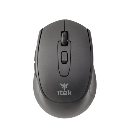 ITEK MOUSE CLK W24B  WIRELESS 2.4G  BLUETOOTH  OTTICO  1600 DPI  6 TASTI  SILENT  SWITCH ERGONOMICO