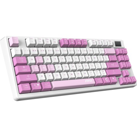 MSI  GK600 WHITE DEEP PURPLE LIGHT PURPLE FORGE  KEYBOARD ,ITA